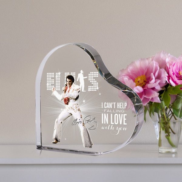 Elvis Presley Heart Shape Acrylic Plaque - TANTN 1098