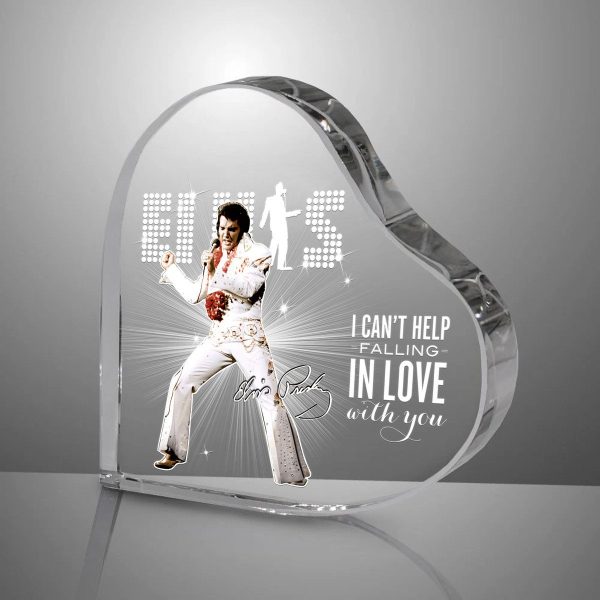 Elvis Presley Heart Shape Acrylic Plaque - TANTN 1098