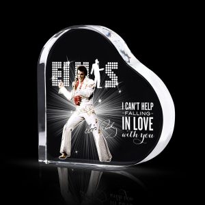 Elvis Presley Heart Shape Acrylic Plaque - TANTN 1098