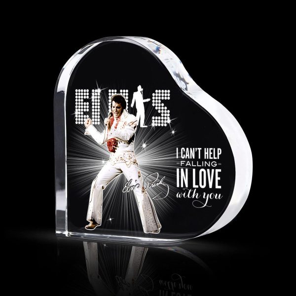 Elvis Presley Heart Shape Acrylic Plaque - TANTN 1098