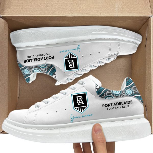 Personalized Port Adelaide FC Alexander McQueen Shoes - TANTN 1596