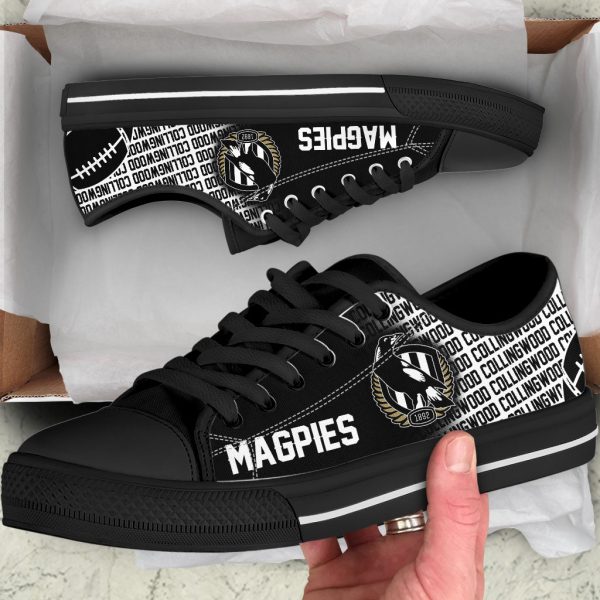 Collingwood FC Low Top Canvas Shoes - VANDH 282