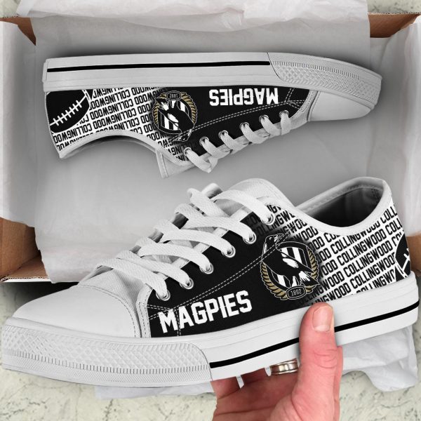 Collingwood FC Low Top Canvas Shoes - VANDH 282