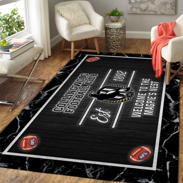 Collingwood FC Rectangular Rug - VANDH 300