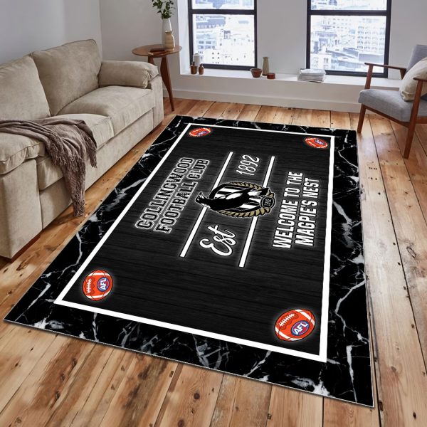 Collingwood FC Rectangular Rug - VANDH 300