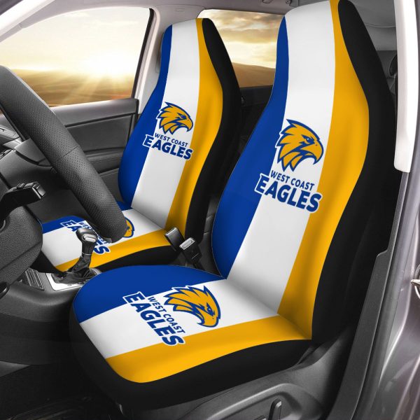 West Coast Eagles 2PCS Car Seat Cover - VANDH 316