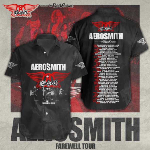 Aerosmith Short Sleeve Dress Shirt - TANTN 1171