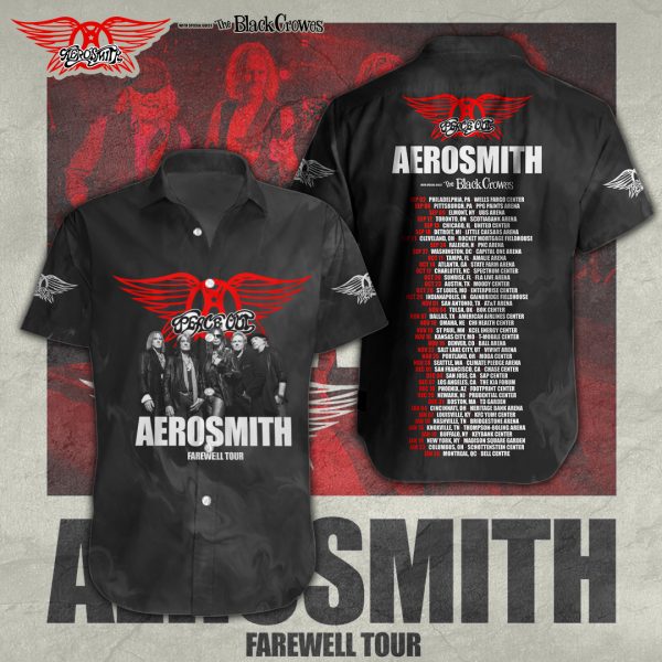Aerosmith Short Sleeve Dress Shirt - TANTN 1187