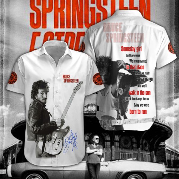 Bruce Springsteen Short Sleeve Dress Shirt - NGHIAVT 0378