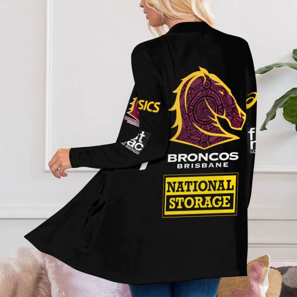 Brisbane Broncos Women's Patch Pocket Cardigan - VANDH 480