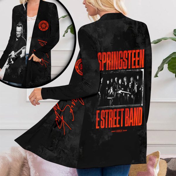 Bruce Springsteen Women's Patch Pocket Cardigan - HOATT 3618