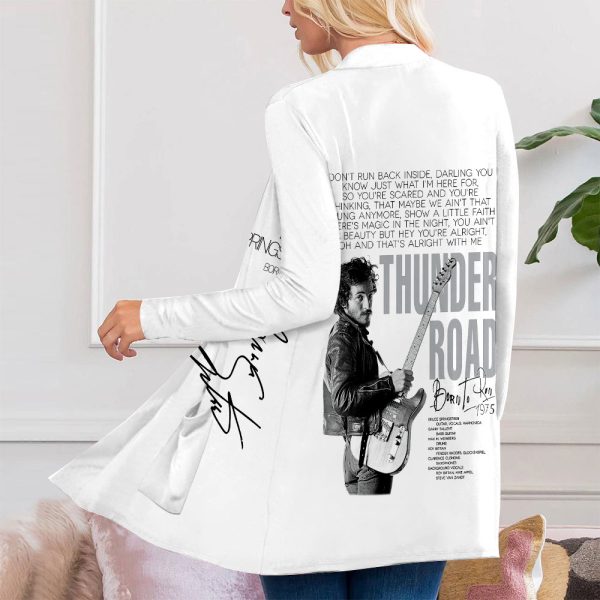 Bruce Springsteen Women's Patch Pocket Cardigan - HOATT 3816