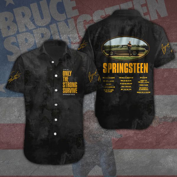 Bruce Springsteen Short Sleeve Dress Shirt - HOATT 3663