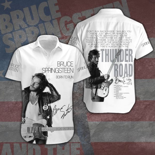 Bruce Springsteen Short Sleeve Dress Shirt - HOATT 3700