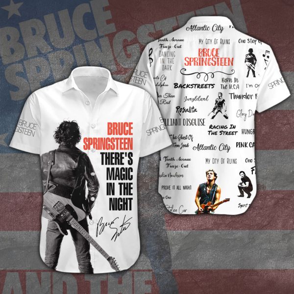 Bruce Springsteen Short Sleeve Dress Shirt - HOATT 3811