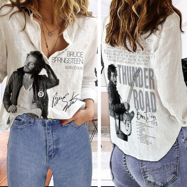 Bruce Springsteen 3D Linen Shirt - HOATT 3707