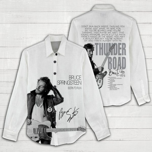 Bruce Springsteen 3D Linen Shirt - HOATT 3707