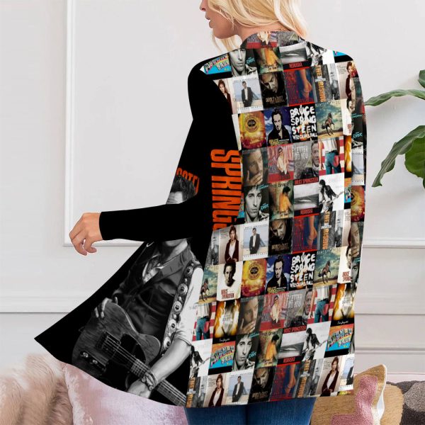 Bruce Springsteen Women's Patch Pocket Cardigan - HOATT 3547
