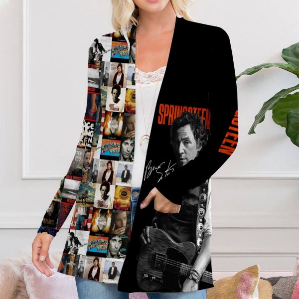 Bruce Springsteen Women's Patch Pocket Cardigan - HOATT 3547