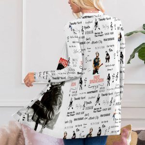 Bruce Springsteen Women's Patch Pocket Cardigan - HOATT 3748