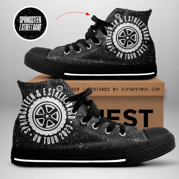 Bruce Springsteen High Top Canvas Shoes - TANTN 1085