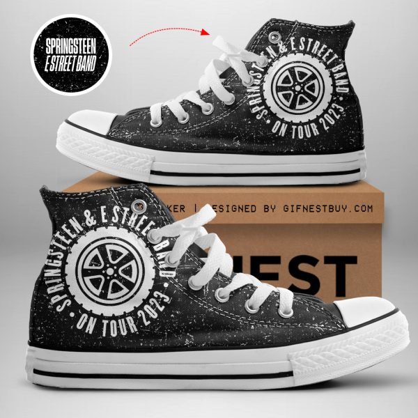 Bruce Springsteen High Top Canvas Shoes - TANTN 1085