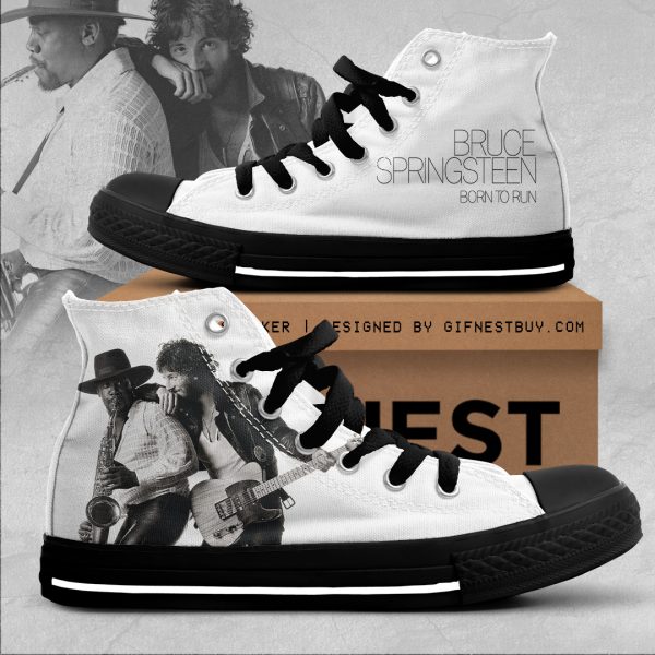 Bruce Springsteen High Top Canvas Shoes - TANTN 1305
