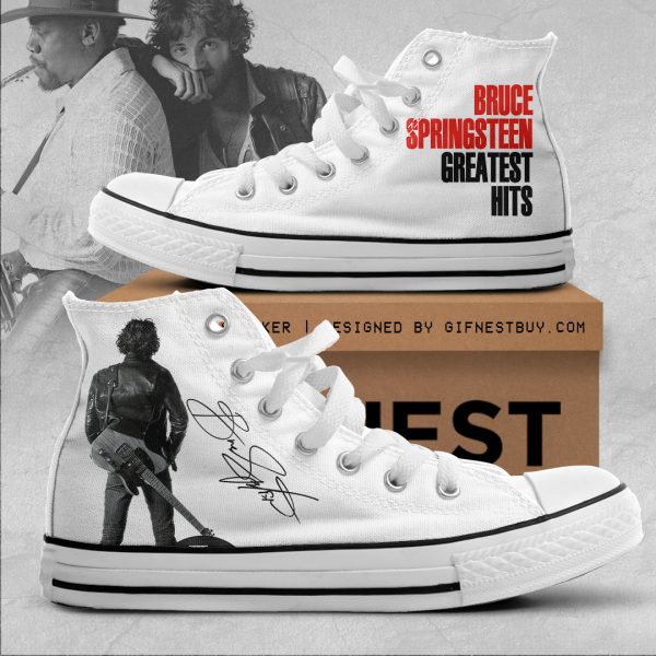 Bruce Springsteen High Top Canvas Shoes - TANTN 1342