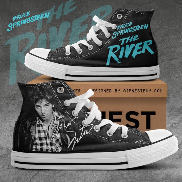 Bruce Springsteen High Top Canvas Shoes - TANTN 1462