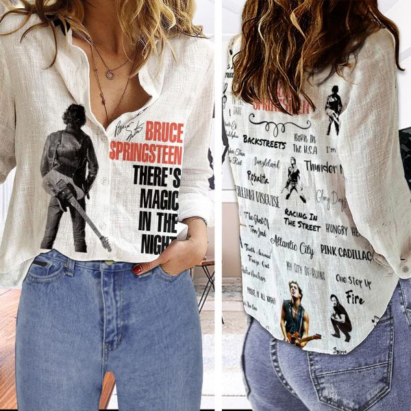Bruce Springsteen 3D Linen Shirt - HOATT 3601