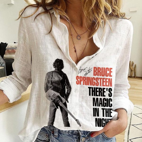 Bruce Springsteen 3D Linen Shirt - HOATT 3601