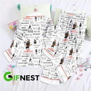 Bruce Springsteen Button Down Pajamas Set - HOATT 3749