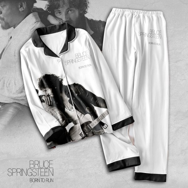 Bruce Springsteen Button Down Pajamas Set - TANTN 1324