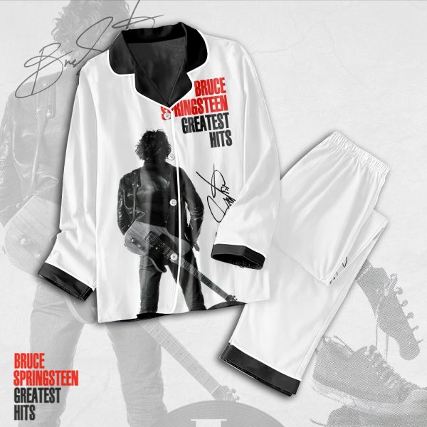 Bruce Springsteen Button Down Pajamas Set - TANTN 1325
