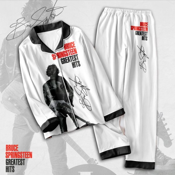 Bruce Springsteen Button Down Pajamas Set - TANTN 1325