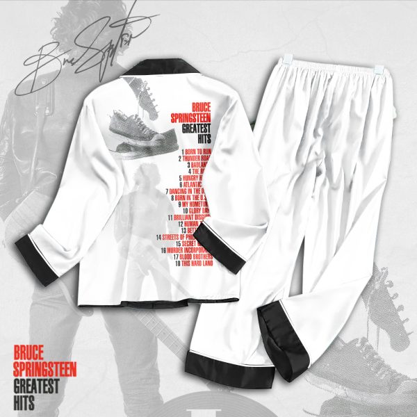 Bruce Springsteen Button Down Pajamas Set - TANTN 1325