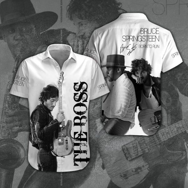 Bruce Springsteen Short Sleeve Dress Shirt - HOATT 3744