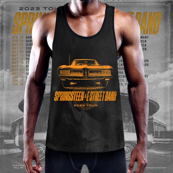 Bruce Springsteen Y-Back Muscle Tank Top - TANTN 1167