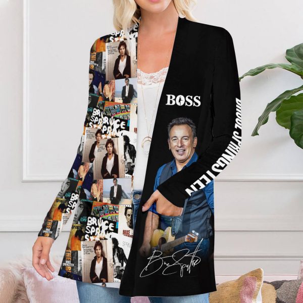 Bruce Springsteen Women's Patch Pocket Cardigan - TANTN 1525