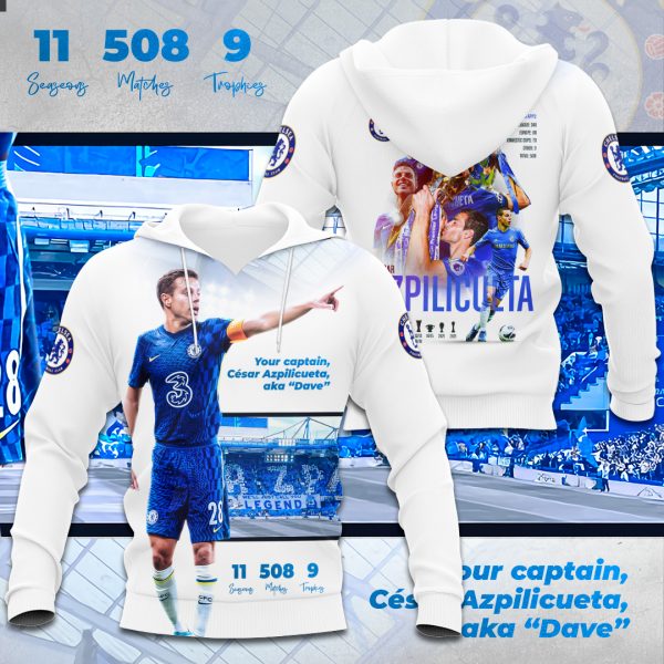 Chelsea FC César Azpilicueta 3D Apparel - TANTN 1306