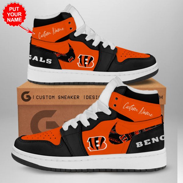 Personalized Cincinnati Bengals AJ 1 Sneaker - TANTN 1545