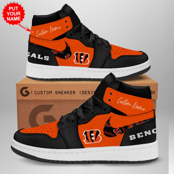 Personalized Cincinnati Bengals AJ 1 Sneaker - TANTN 1545