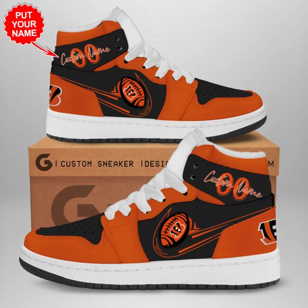 Personalized Cincinnati Bengals AJ 1 Sneaker - TANTN 1554