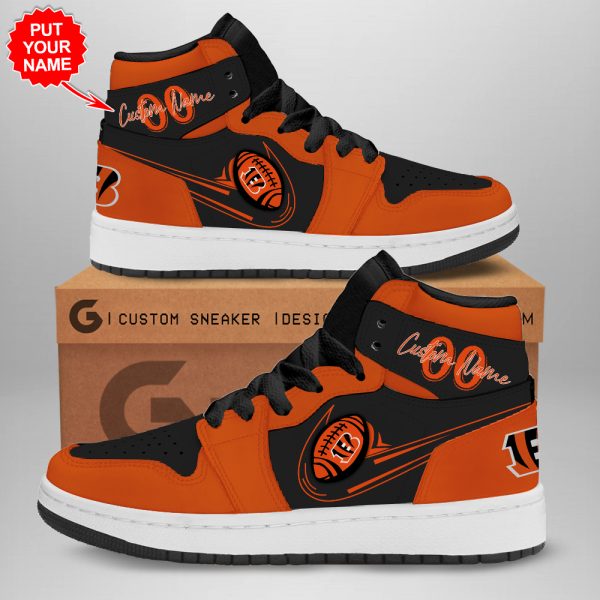 Personalized Cincinnati Bengals AJ 1 Sneaker - TANTN 1554