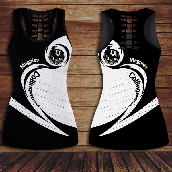 Collingwood FC Hollow Tank Top Leggings - VANDH 334