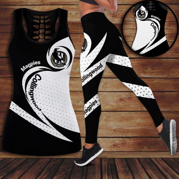 Collingwood FC Hollow Tank Top Leggings - VANDH 334