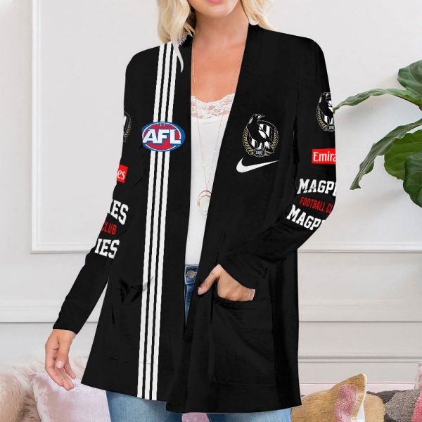 Collingwood FC Women's Patch Pocket Cardigan - VANDH 403