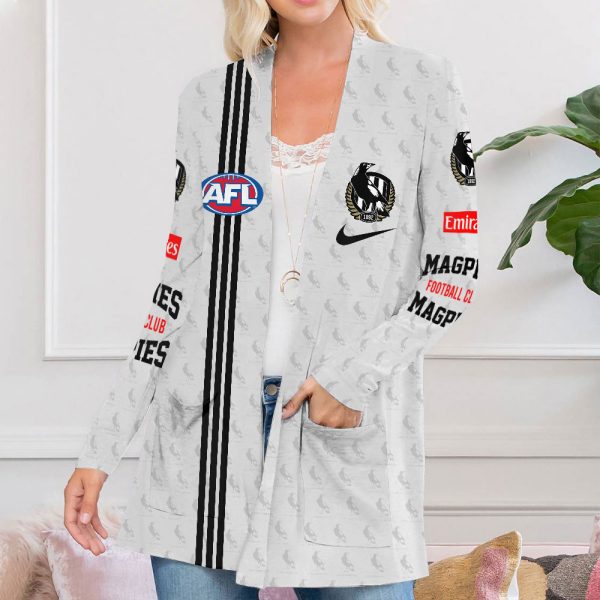 Collingwood FC Women's Patch Pocket Cardigan - VANDH 449
