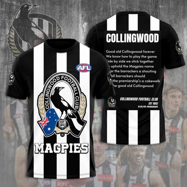 Collingwood FC 3D Apparel - VANDH 383