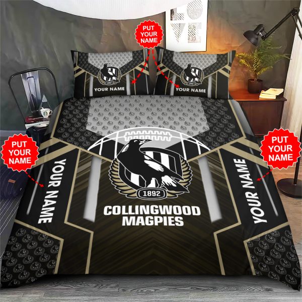 Personalized Collingwood FC Bedding set - VANDH 348